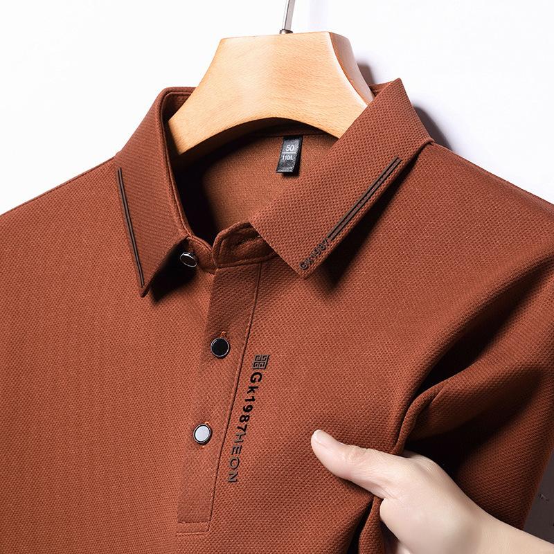 

Новая мужская осенне-зимняя рубашка поло с длинными рукавами из утолщенного бархата, мужская цельная рубашка с лацканами в виде ананаса из бархата L
