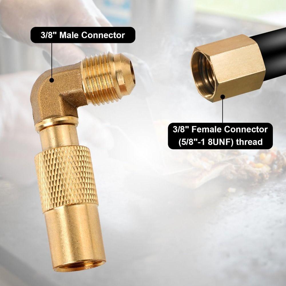 3/8" samec převodní šroubení pro stolní kempingové grilovací pánve Blackstone 17in/22in