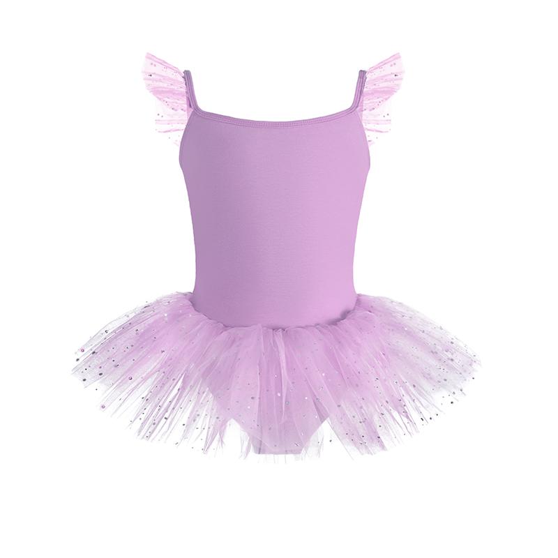 Süßes Kinder Ballett Kostüm Mädchen Kinder Ballett Rock Tanzkostüm mit Pailletten Kleid