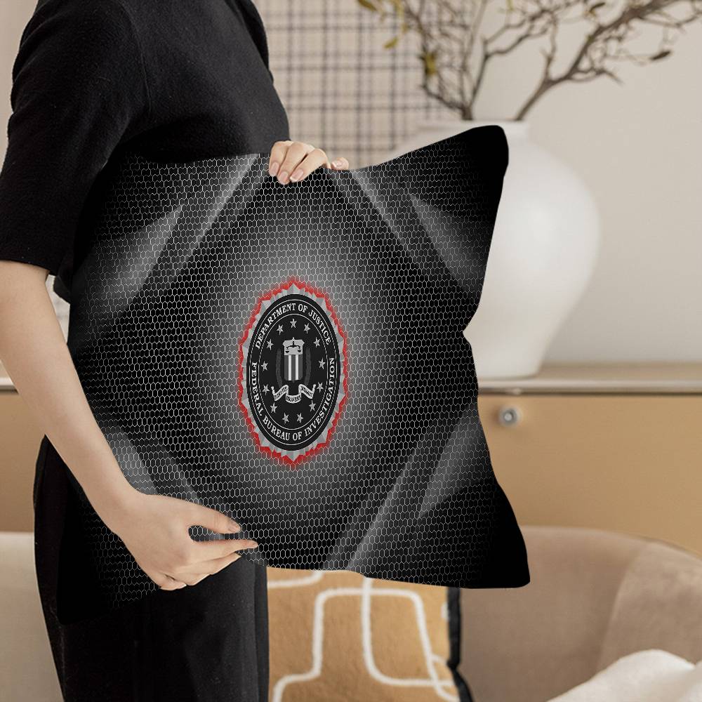 Police FBI Cushion Cover Pillowcase Upholstery Sofa Throw Pillow Home Decor Pillowcas