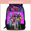 Monster Unisex High 15in Backpack Ergonomic Support Oxford Fabric Schoolbag