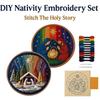 DIY Julkrubba Broderisats – Brodera Den Heliga Berättelsen, Jul DIY Broderidockset, Komplett Julkrubba Kit