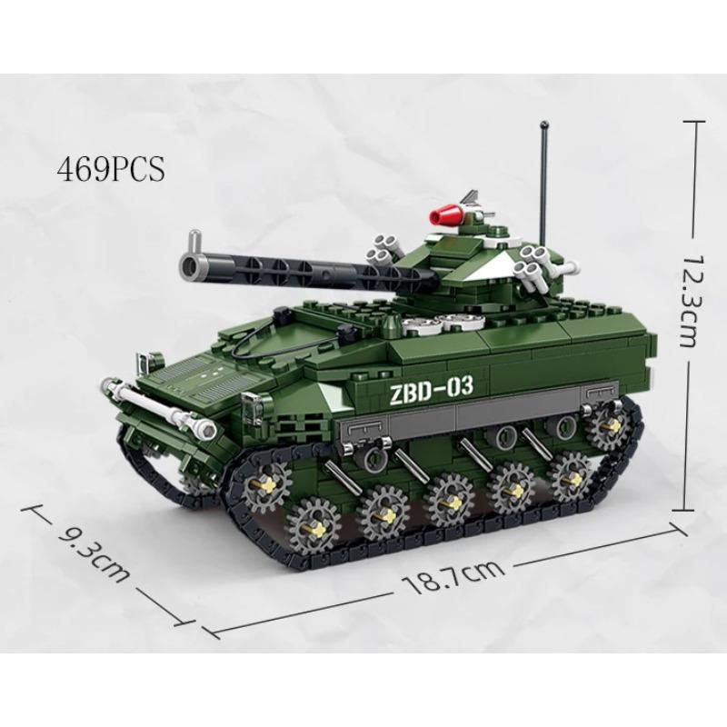 Military Vehicles Tank Sets SWAT Army City Police T34 Model Building Blocks DIY Brick Kids Toys Classic World War II WW2
