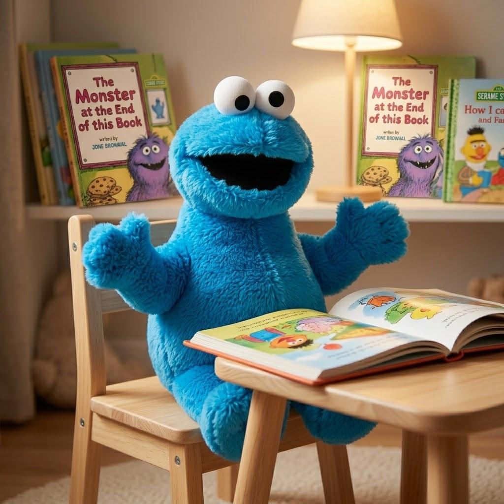 Cookie Monster Plush Toy - Soft & Cuddly Sesame Street Stuffed Animal, Perfect for Kids & Collectors