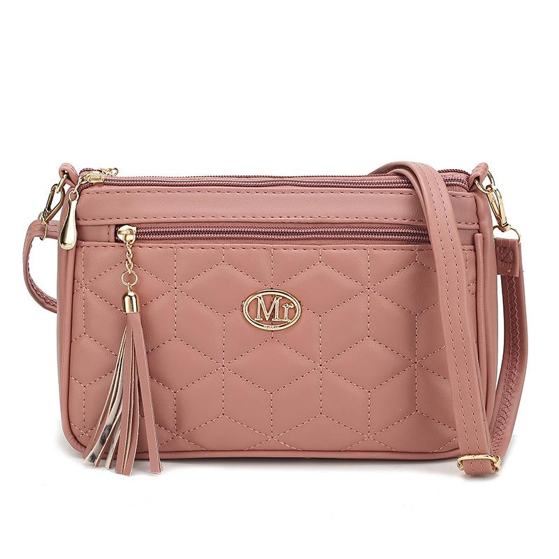 Small and medium bags Crossbody summer women's mini new medium mother bags Soft leather rhombus embroidered women's bags Mobile phone satchel