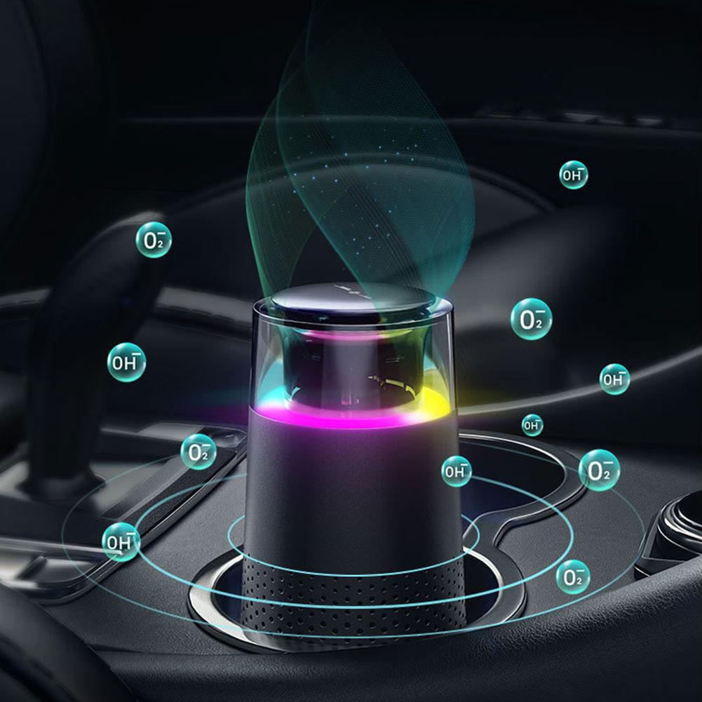Air Filter Cleaner Portable Desktop Air Cleaner with Night Light Car Air Freshener for Dorm Pets Smoke Desktop Office