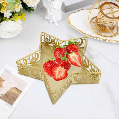Moon Star Tray Eid Mubarak Tray Elegant Centerpiece Serving Platter for Events Family Gatherings Home Decoration Kitchen