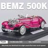 1:32 Mercedes Benz 500K 1936 Classic Alloy Metal Diecast Model Car Sound & Light Hobby Collectibles Birthday Gifts For Boyfriend