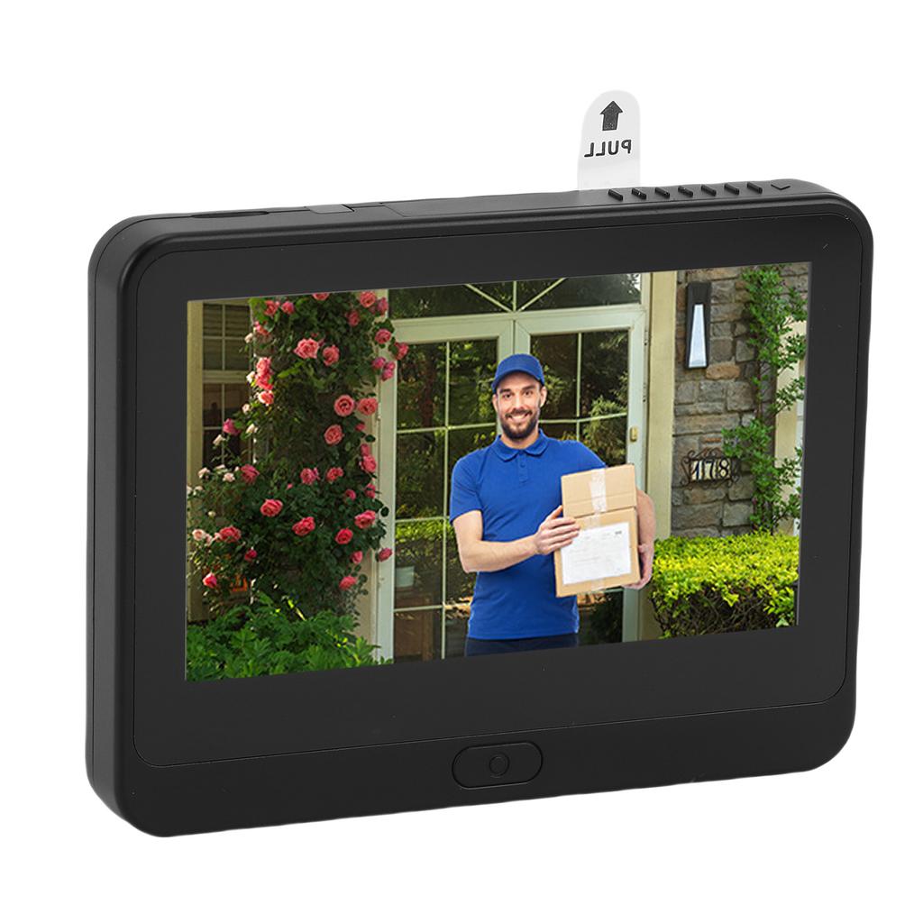 Türspionkamera 1080P 4,3-Zoll Farb-LCD-Bildschirm 2-Wege-Gegensprechanlage PIR-Personenerkennung Digitaler Türspion für Zuhause