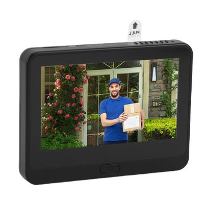 Türspionkamera 1080P 4,3-Zoll Farb-LCD-Bildschirm 2-Wege-Gegensprechanlage PIR-Personenerkennung Digitaler Türspion für Zuhause