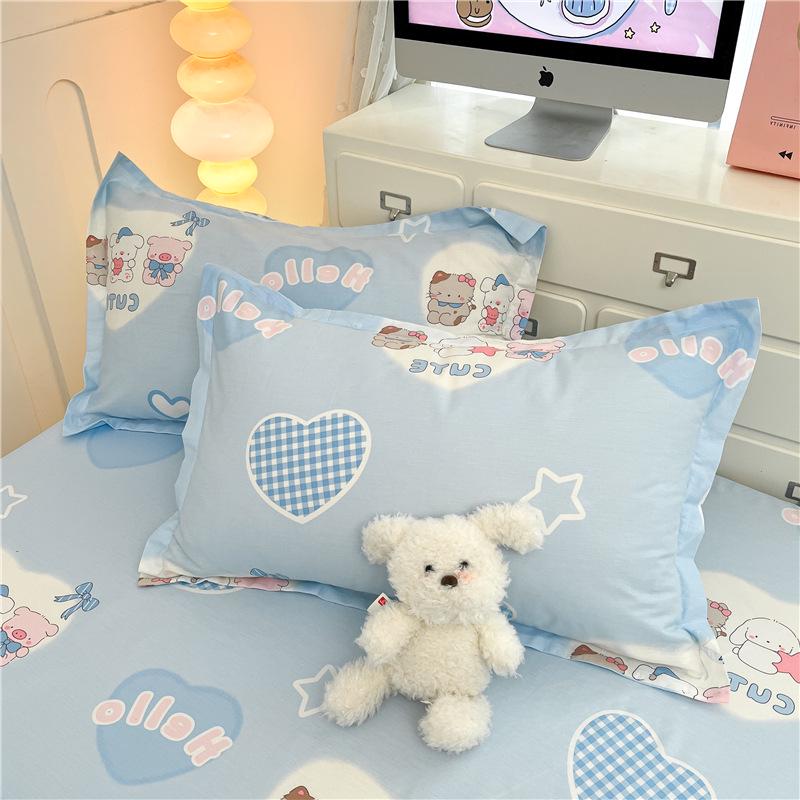 Cotton Pillowcases: Pure Cotton, Simple Style for Home, Dorms, Single & Double Rooms (Single/Pair)