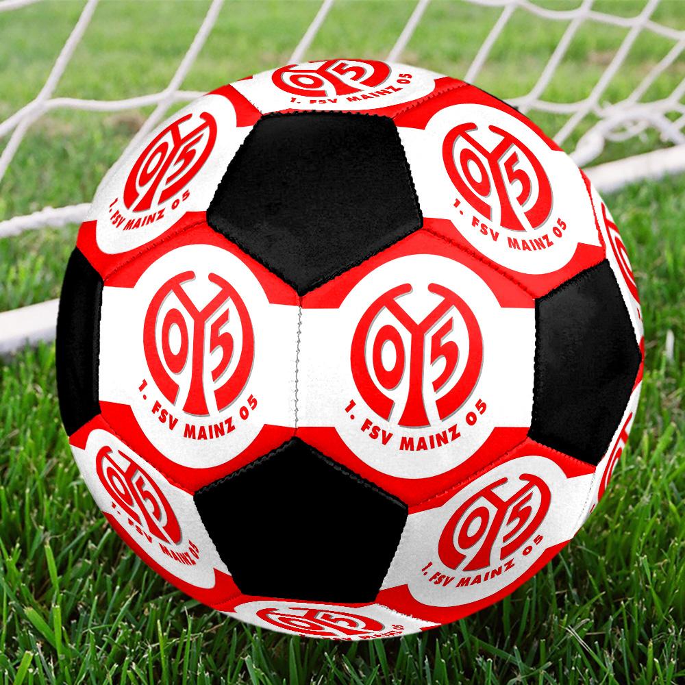 FSV Mainz 05 Soccer Ball Colorful All Ages Machine Stitched PVC Competition Ready Durable High-Bounce.SIZE5