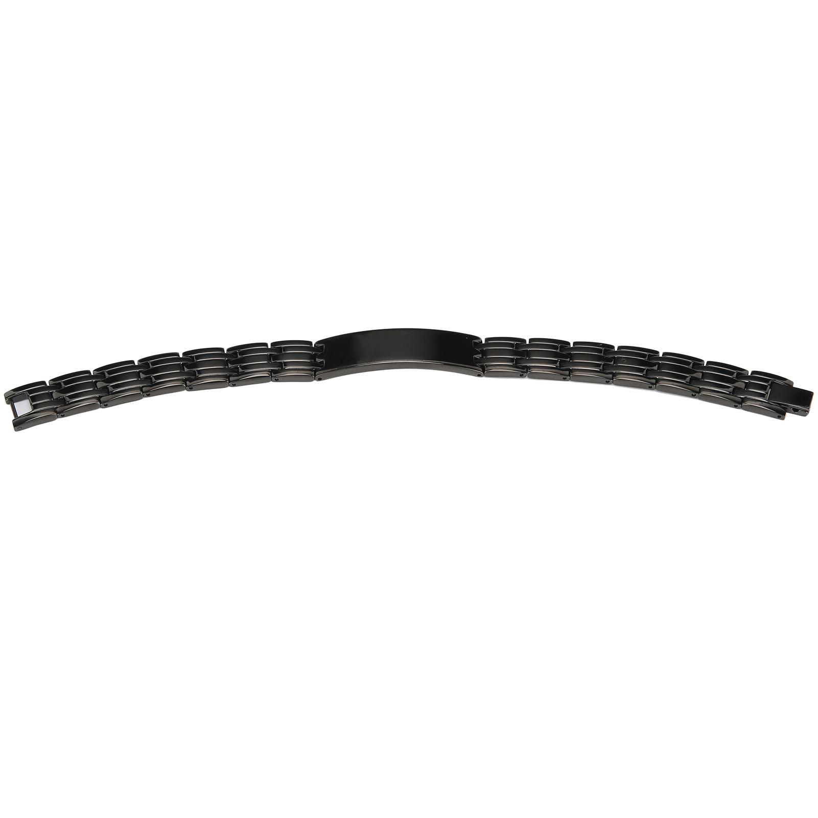 Magnet Bracelet Pain Relief Stainless Steel Magnetic Therapy Bracelet Healthy Care Black