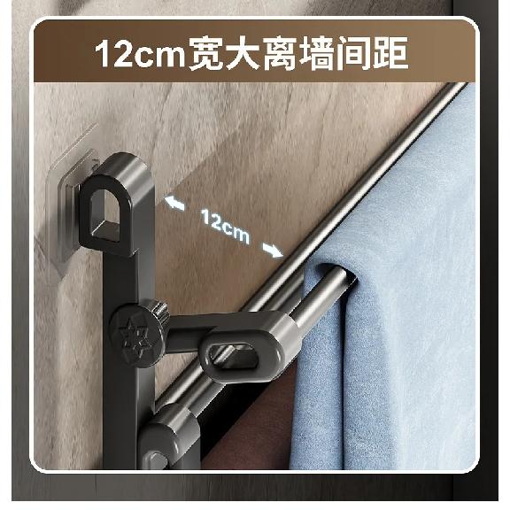 Door Shoe Rack Multifunctional Slipper Rack Wall-mounted Bathroom Foldable Shoe Rack No Punching Toilet Shoe Storage