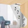 10 PCS Multifunctional Stainless Steel Corner Code with Three Fixed Support Layers, Universal Hanging Code Furniture Connectors