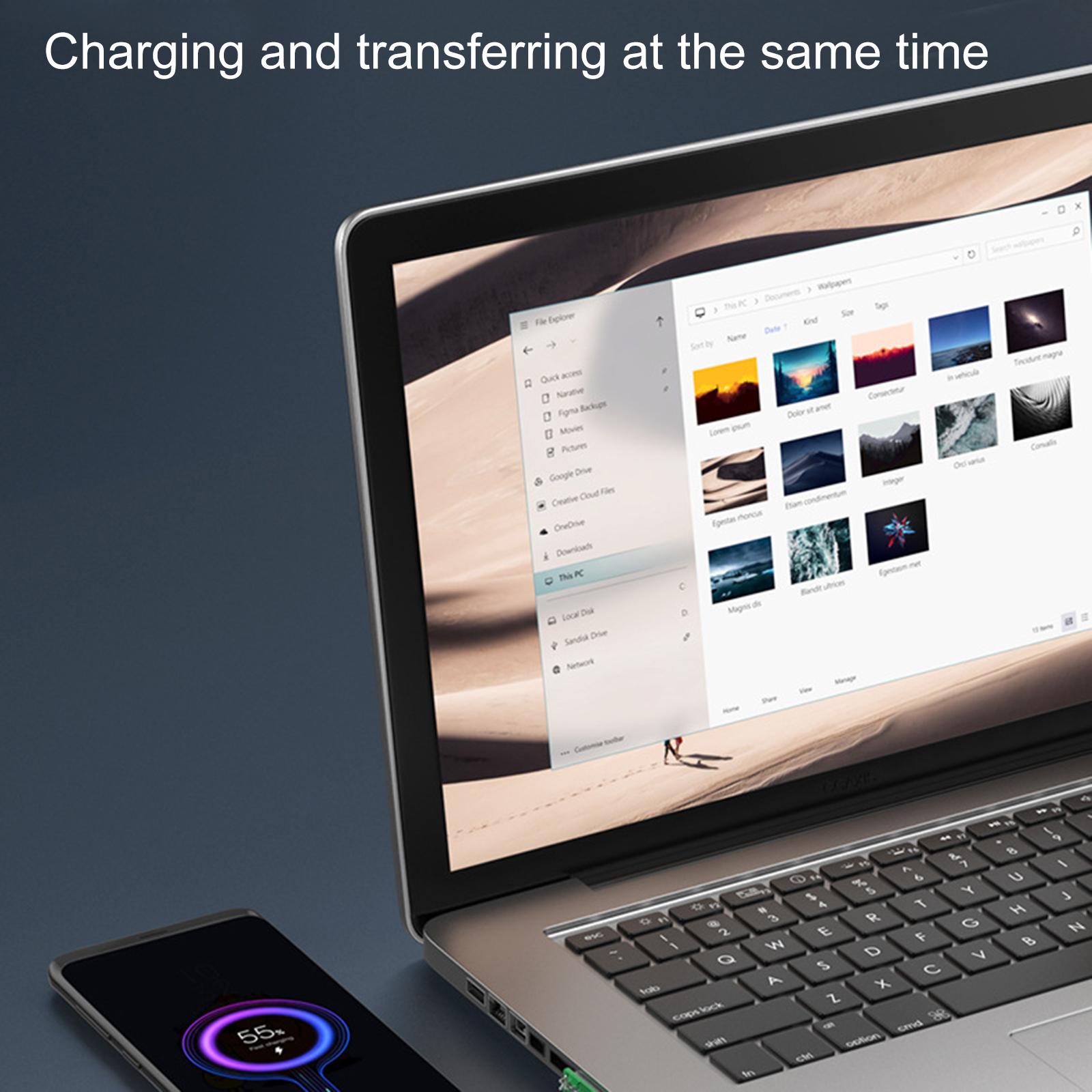 

5-200cm USB2.0 to USB 5Pin Conversion Adapter Cable Converter Wire Support 5V2A Charging & 480Mbps Data Transfer 5-Straight