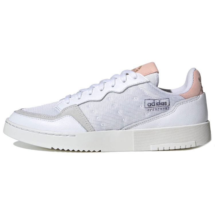 Adidas Originals Super Court Non-Slip Low-Top Sneakers Unisex Sneakers White Gray Pink EF5873