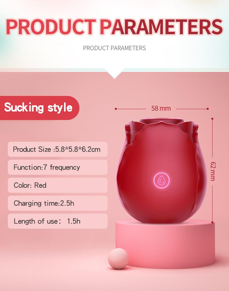 Rose Vibrators Sucking Powerful Vibator Clitoris Stimulation Vaginal Nipple