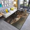 1PC Elk In The Forest Printed Carpet for Living Room Bedroom Bedside Bathroom Floor Mat Area Rugged Sofa Mat Home Decor