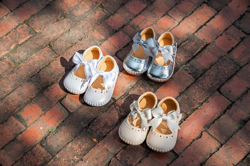 KARUBI Baby Erste Schuhe für jeden Tag Made in Größe Schuhe, Mädchen, Tragen, Handgefertigt, Taiwan, Weiß, 14.5cm