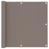 Balcony Privacy Screen Taupe 90 X 300 Cm Oxford Fabric