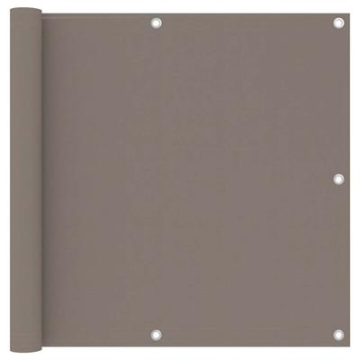 Vidaxl Parawan Balkonowy, Taupe, 90X300 Cm, Tkanina Oxford