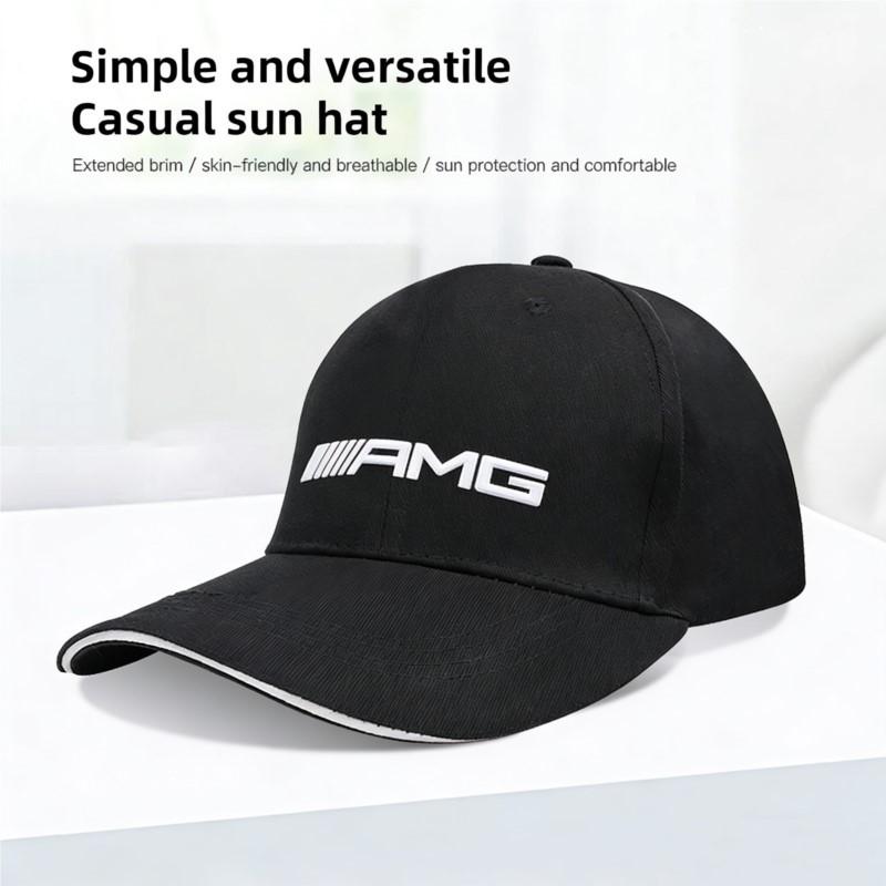 Emblem Baseball Hat Men Women Adjustable Peaked Cap Keychain For Mercedes Benz AMG Smart W205 C300 W203 W206 W108 W124 W126 W140