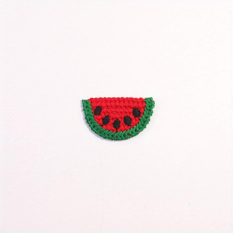 10PCS Lovely Fruit Embroidery Cloth Patch Lace Patch Hairpin Decorative Accessories Clothing Embroidery Decal Fruit Cloth Patch