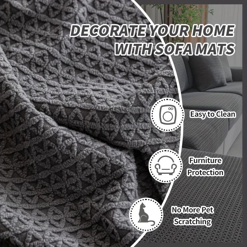 1Pc Stretch Sofa Cover - Modern Non-Slip Couch Protector, Elastic Slipcover For Living Room, Fits L-Shaped & All Seat Sofas