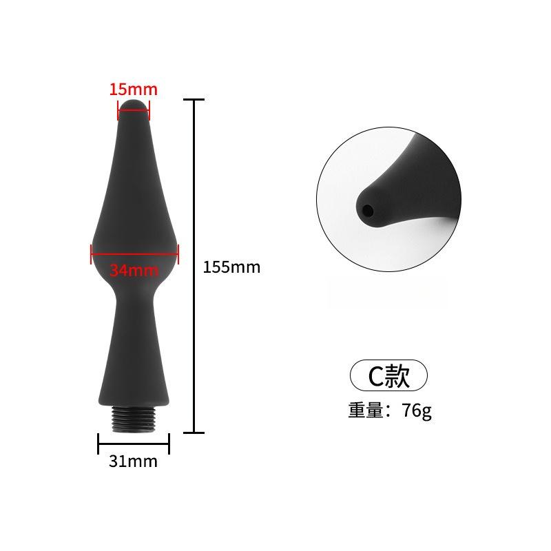 Silicone Enema Irrigator Anal Plug Anal Beads Vaginal Anal Cleansing Devices Butt Plug Adult Sex Toys Gay Couple Masturbator 18+