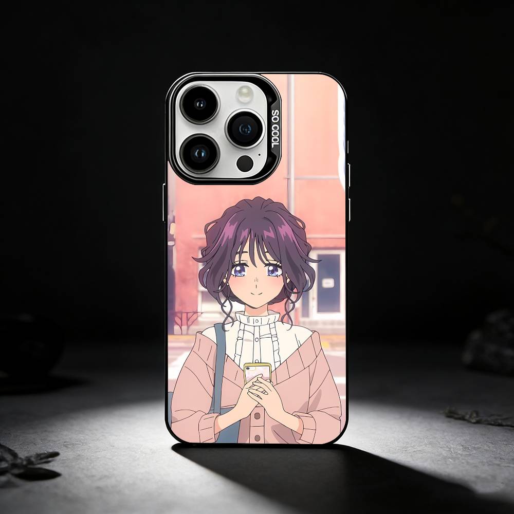 ANIME Kaoruko W-Waguri Phone Case For iPhone 17,16,15,14,13,12,11 Plus,Pro Max,XS,Colored silver phone case
