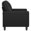 Vidaxl Armchair, Black, 60 Cm, Upholstered In Faux Leather