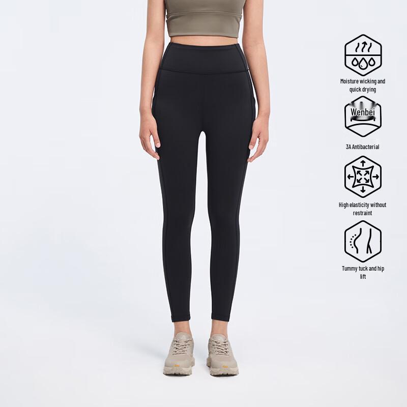 Pelliot Women s High-Waist Butt-Lifting Yoga Leggings M
