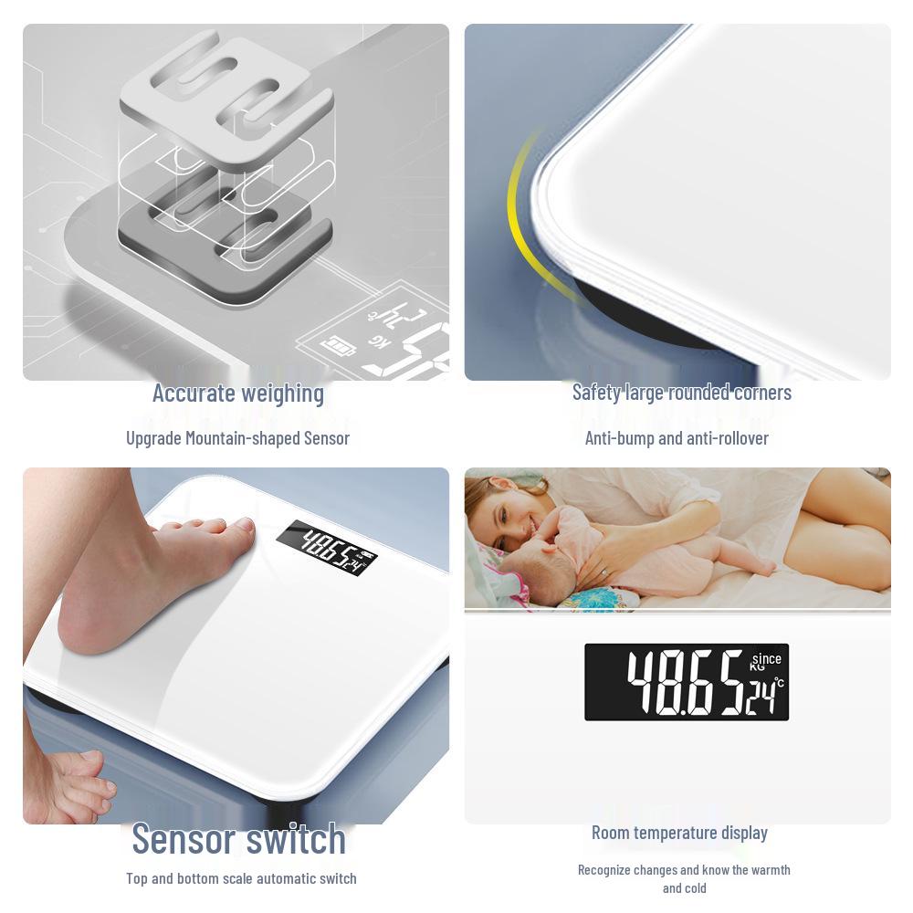 Rechargeable Precision Electronic Body Weight Scale