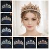 Sparkling Baroque Crystal Crown Gorgeous Luxury Crystal Tiara Rhinestone Tiara  Wedding Bride