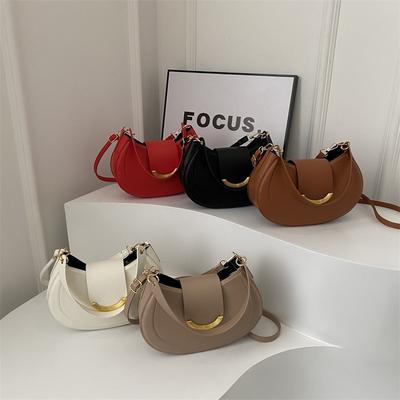 Niche Design Bag Women's  New Women's Bag Solid Color Fashion Casual Messenger Bag Simple Shoulder Armpit Bag Tide