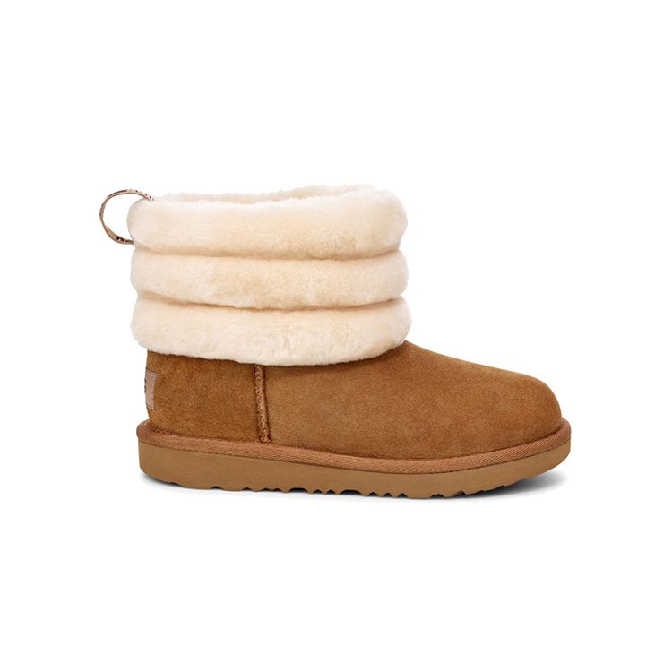 UGG Fluff Mini Quilted Fleece Snow Boots Kids boots Chestnut-Brown 1103612T-CHE