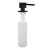 Sink Soap Dispenser Metal Square Pump Countertop Soap Dispenser with 350ml Refillable Bottle for
