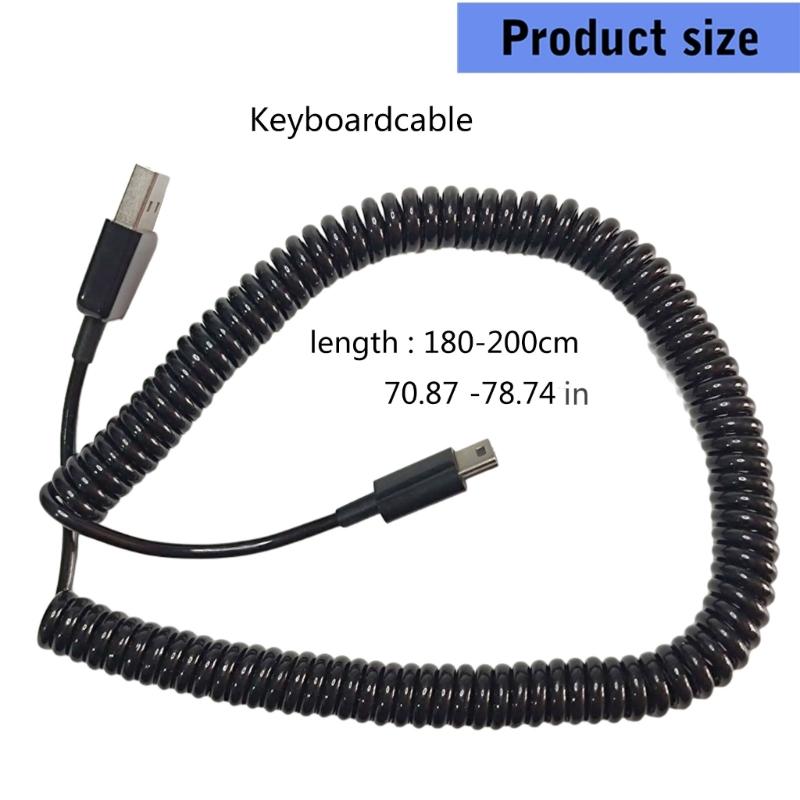 Keyboards Cable Replacement Plastic Metal Data Syncs Charging Wire for BlackWidow Tournament Part Repair