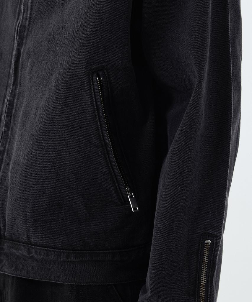 Musinsa Standard Denim Racer Jacket [Washed Black]
