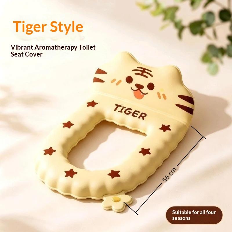 Cartoon Eva Soft Warm Washable Toilet Seat Cover With Backrest Aromatherapy Pod For Bathroom Great Finds For The Home