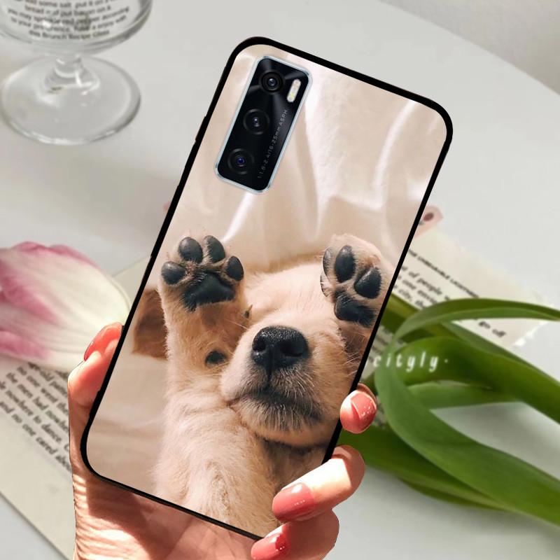 For Vivo V20 SE Case Animal Cartoon Soft Silicone Funda for Vivo V20 SE V2022 V2023 Phone Cover VivoV20SE Black Coque 6.44 inch