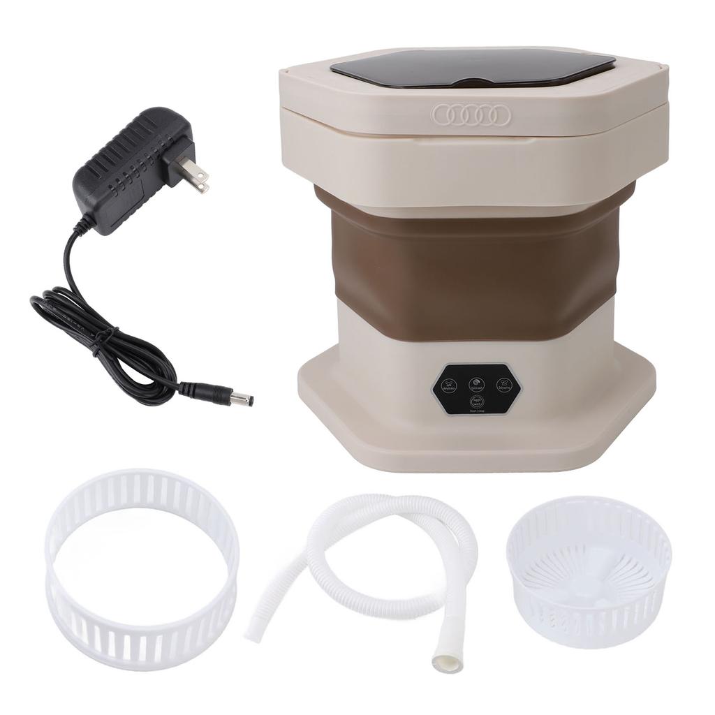 Portable Washing Machine 8L Foldable Miniature Washer Spin Dryer Laundry Washer for Underwear Baby C