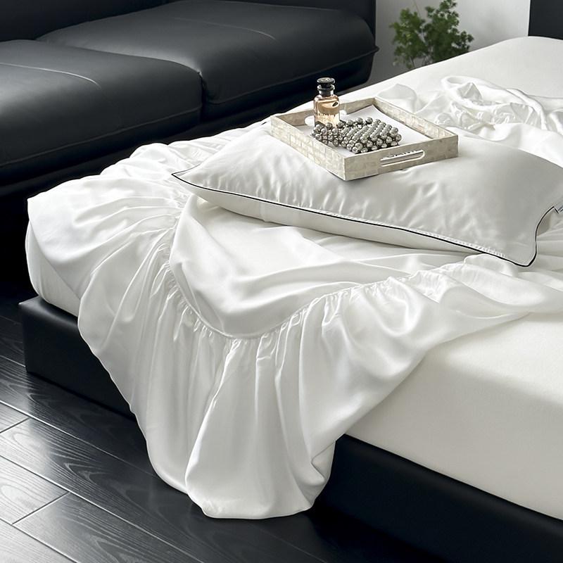 Tencel 360° Elastic Band Cooling Bed Cover for 1.5/1.8m Mattress - Silky Summer Comfort