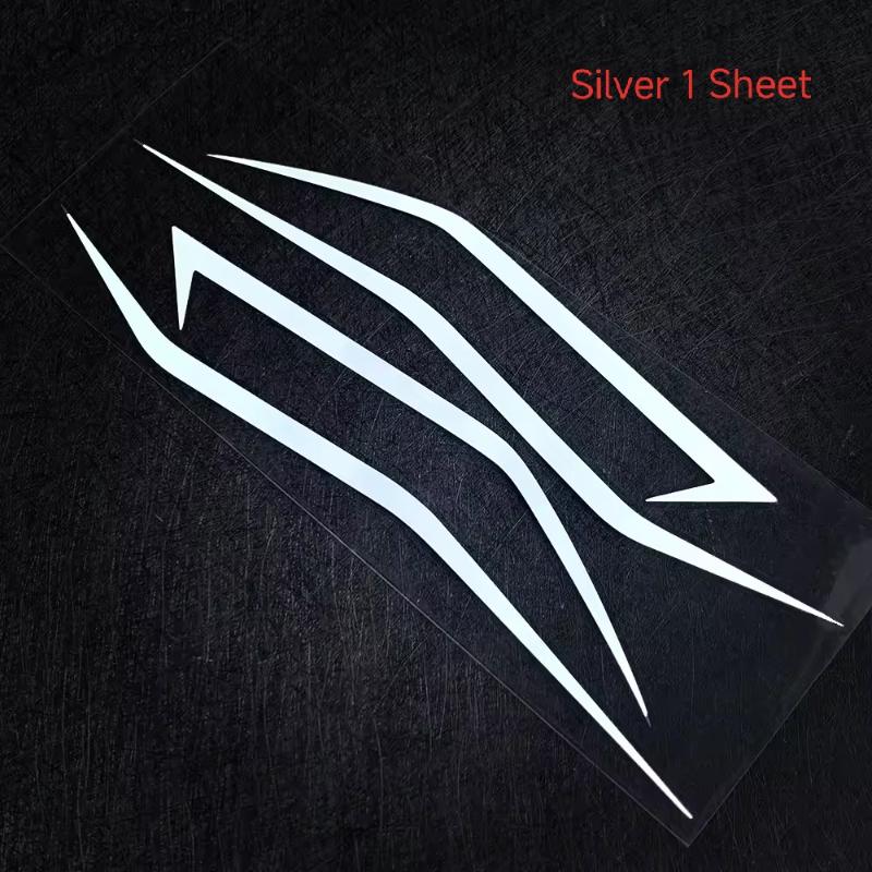 1/5 Blatt Reflektierende Coole Frontzug-Scheinwerfer-Aufkleber Motorrad-Verkleidungsaufkleber Dekoration Für Kawasaki Ninja Ninja400 H2 H2Sx