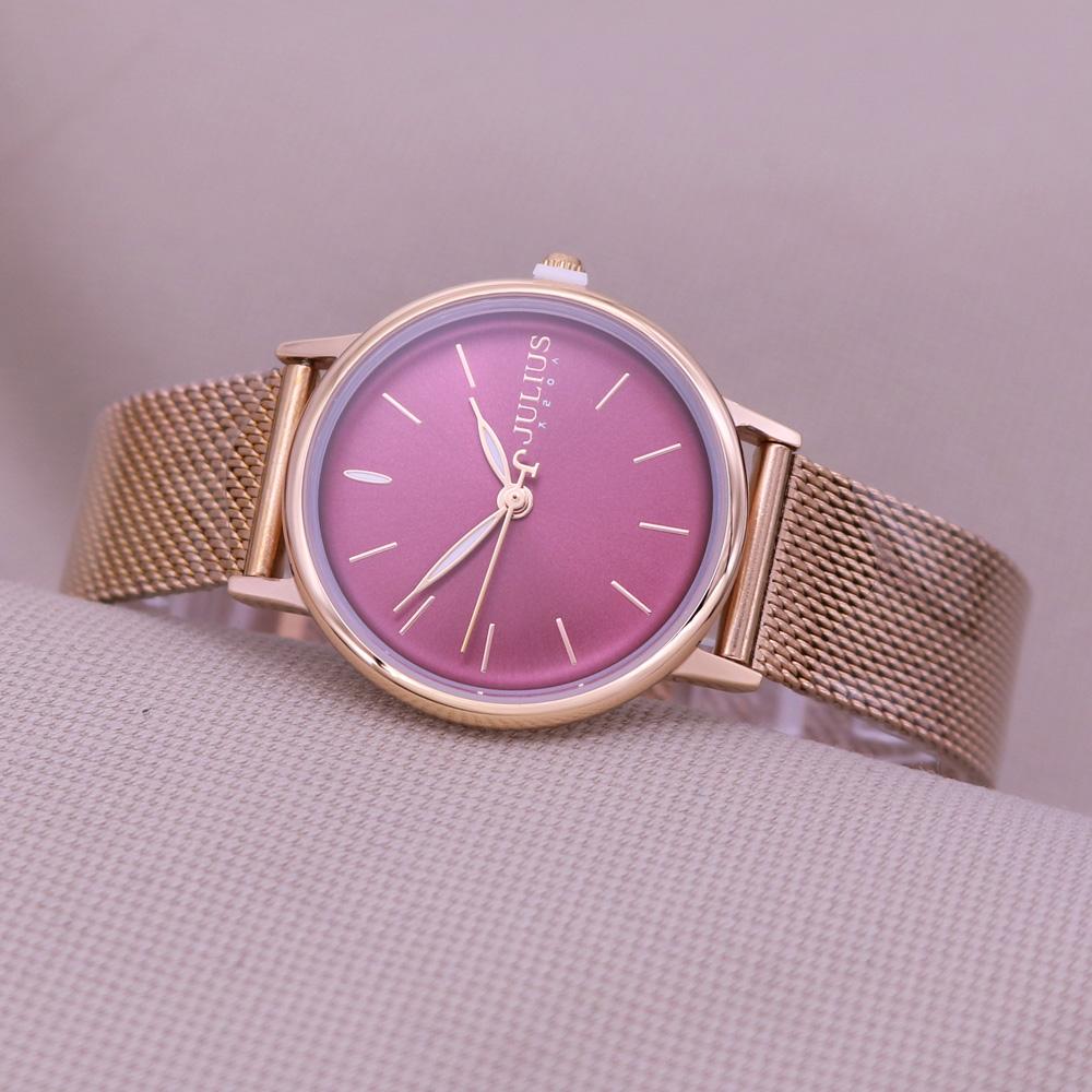 Cute Stainless Steel Julius Lady Women's Watch Japan Quartz Elegant Fashion Hours Clock Dress Bracelet Girl's Birthday Gift Box