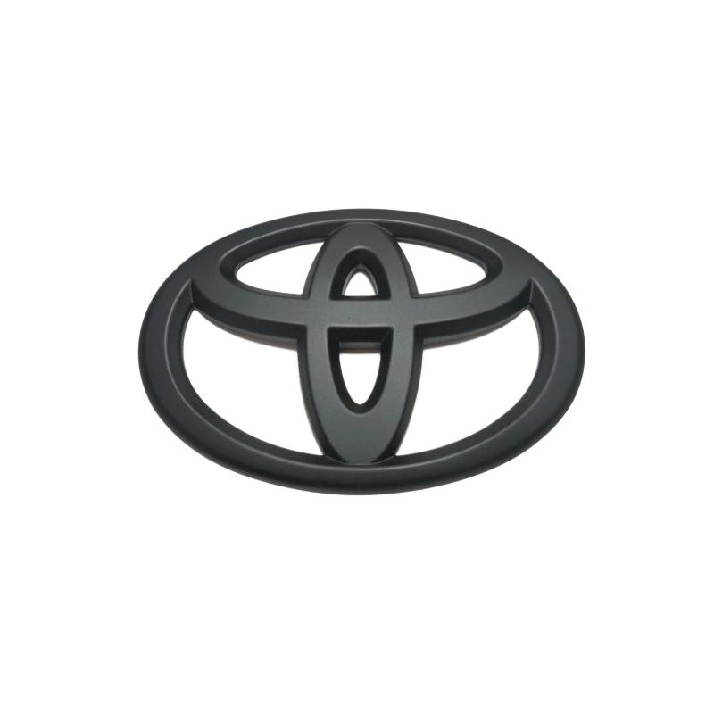 

3D ABS Front Rear Emblem Badge for Toyota Corolla Camry Reiz Highlander Grille Trunk Exterior Modification Car Accessories 12X8.2cm матовий чорний колір
