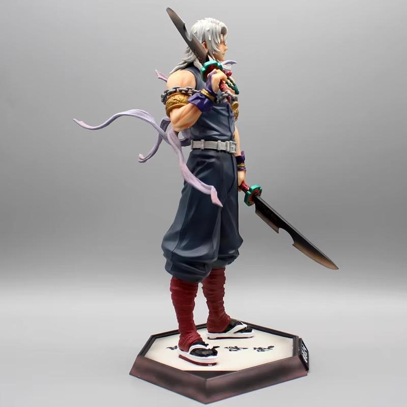 Anime Demon Slayer Figure Uzui Tengen Gk Statue Figurine Pvc Model Doll Collection Desktop Ornament Toys Children Birthday Gifts