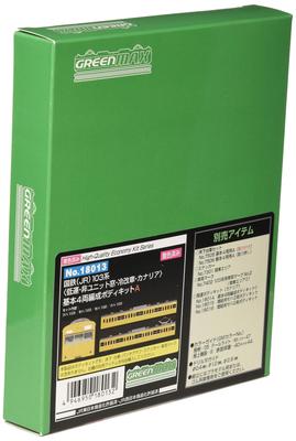 Greenmax N Gauge JNR JR 103 Series Canary Basic Body Kit A 18013 Model Train Low-speed, Non-unit Window, Air-conditioned Car, 4-car