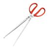 Eel Kitchen Accessories Red Handle Stainless Steel Multifunction Antislip Clip Sea Eel Tongs Fishing Catching Tool Tooth